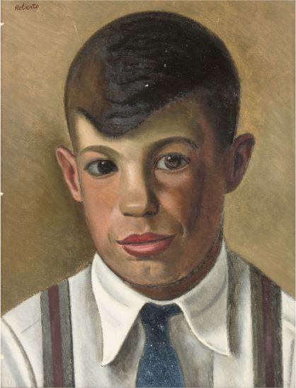 Portrait of a Schoolboy with Braces