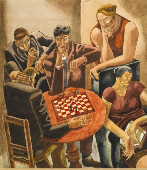 The Chess Players -- colour study