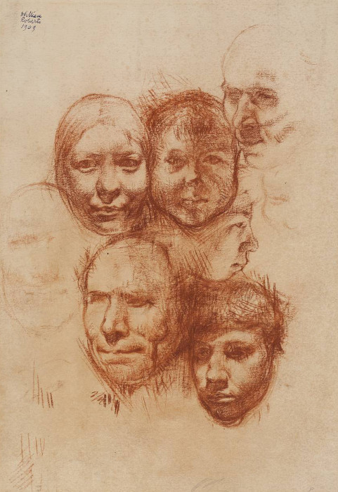 Studies of the Artist's Father, Brothers and Sister