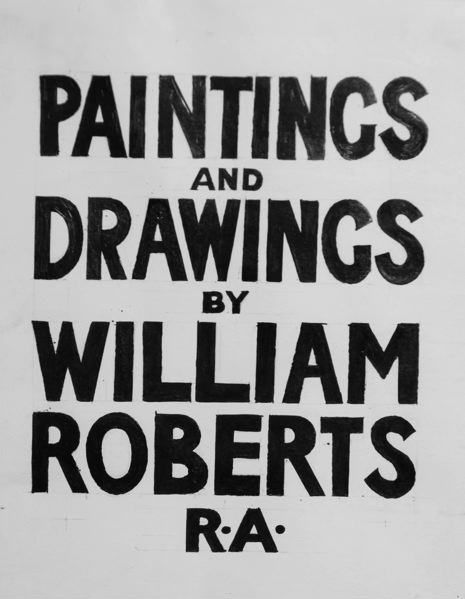 Paintings and Drawings by William Roberts R.A. -- cover artwork