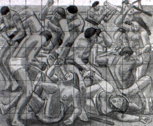 The Rape of the Sabines -- study